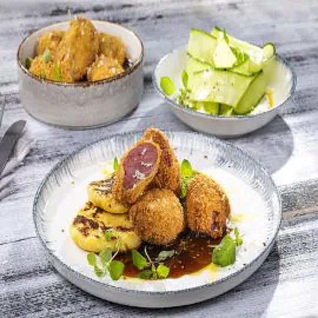 Smažená vepřová líčka v panko strouhance